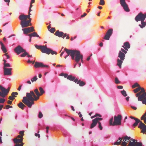 Big Flower Print Chiffon Popular Polyester Fabric
